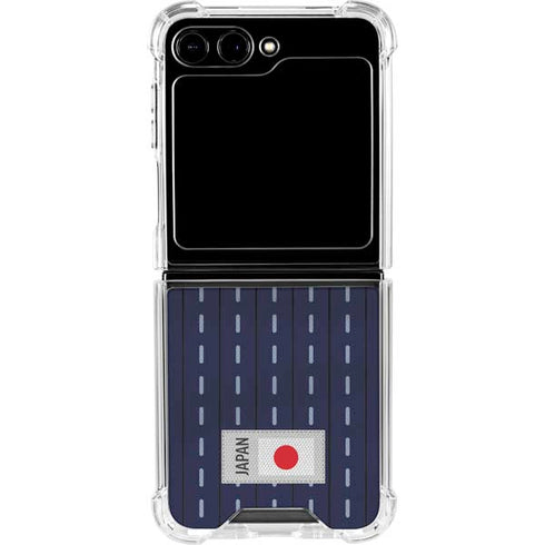 Japan Soccer Flag Galaxy Z Flip5 5G Clear Case
